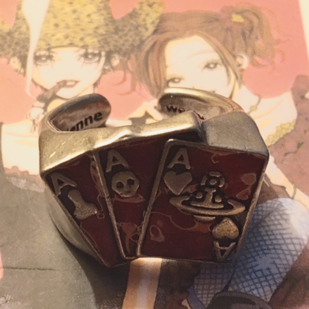 red poker ring - Vivienne Westwood